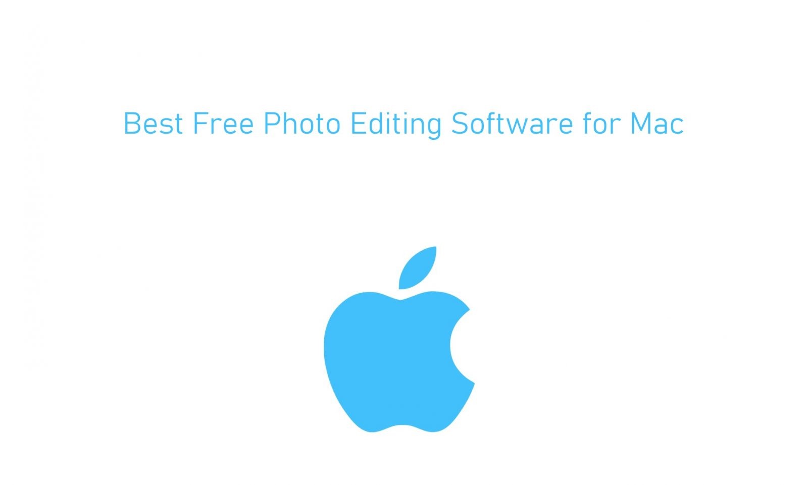 best photo editing free software for mac